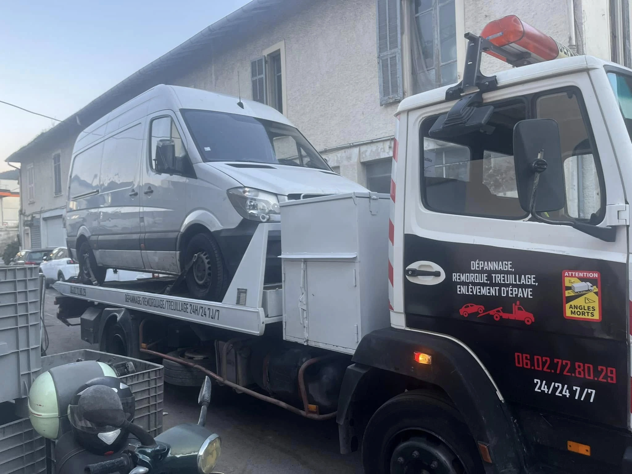 Background image with a truck